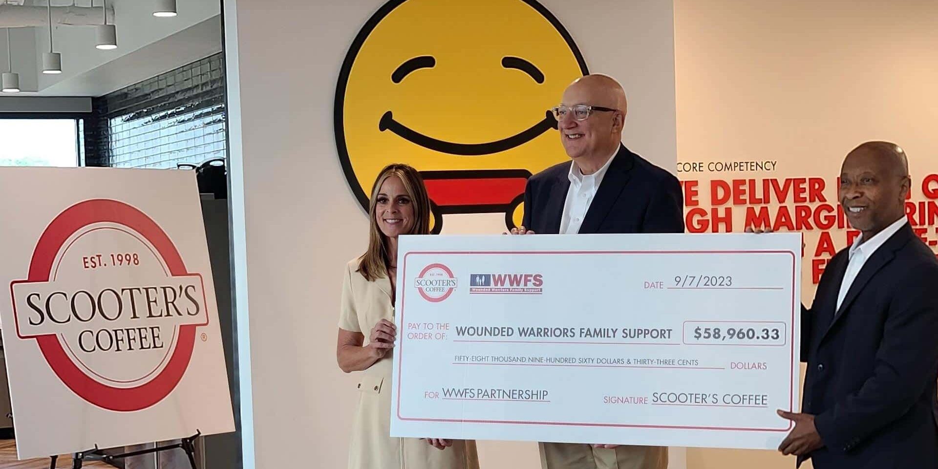 Scooters Coffee donates to Wounded Warriors Family Support